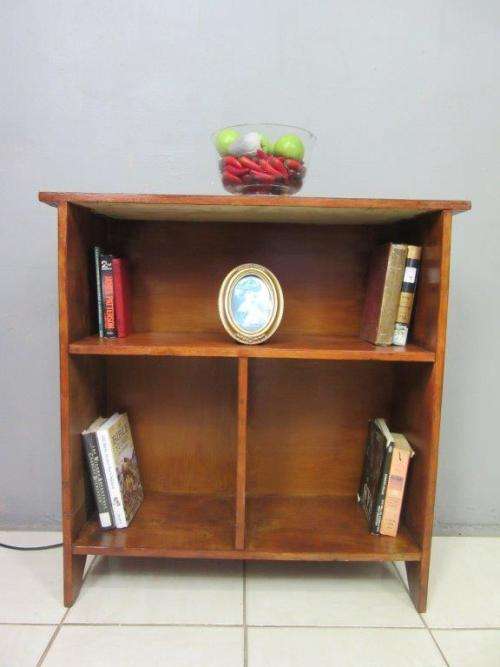 Lovely stylish wooden book case with three compartments - great in a study, reading room! RS17Sale