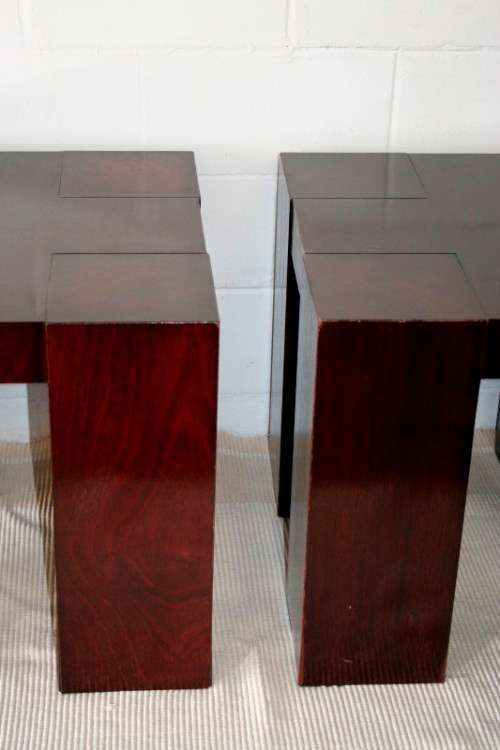 Two awesome sturdy "square" coffee/ occasional tables with loads of appeal - bid/table - RS17Sale
