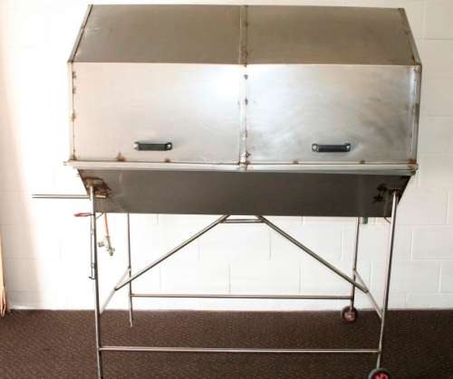 ***Catering business opportunity*** An awesome XL working stainless steel mobile gas spit braai