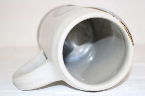 Magnificent vintage German made stoneware beer tankard w/ traditional hand glazed detailing RS17Sale