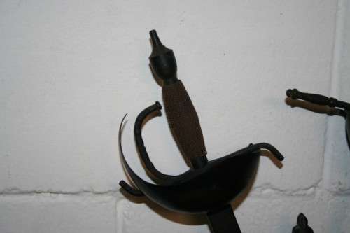 ***RARE*** Amazing vintage medieval coat of arms sword display with 2 vintage Spanish Toledo swords!