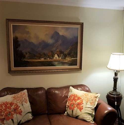 A spectacular HUGE (140cm x 95cm) original signed & framed Gawie Cronje (1930 - 2007) oil painting