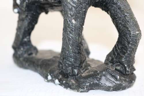 2 lovely African sandstone elephant carvings - perfect as themed display pieces - RS17Sale