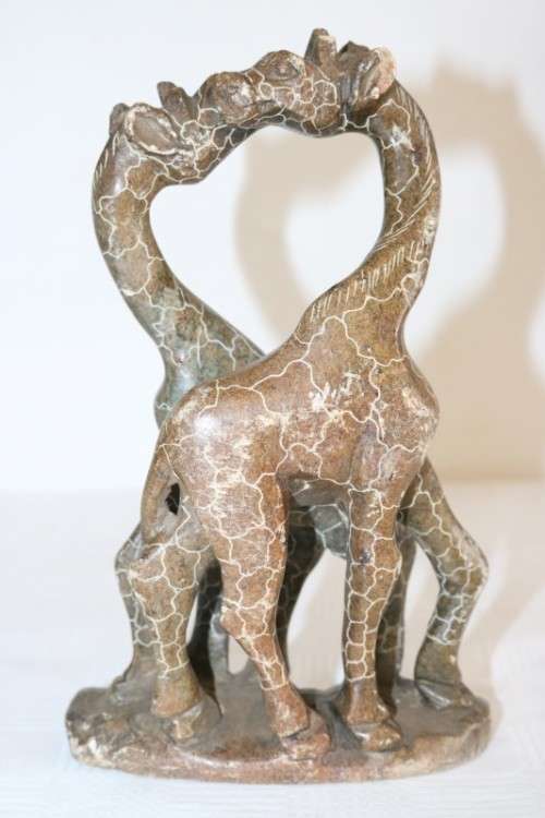 Lovely African sandstone giraffe carving/ figurine - perfect as an African themed display - RS17Sale