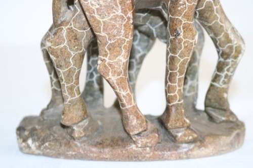 Lovely African sandstone giraffe carving/ figurine - perfect as an African themed display - RS17Sale