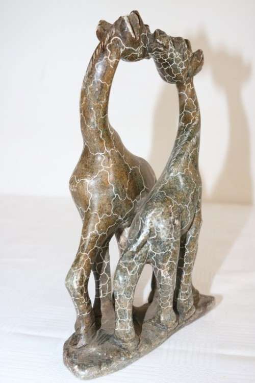 Lovely African sandstone giraffe carving/ figurine - perfect as an African themed display - RS17Sale