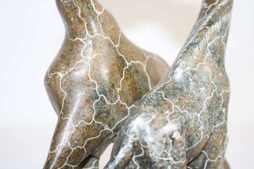 Lovely African sandstone giraffe carving/ figurine - perfect as an African themed display - RS17Sale