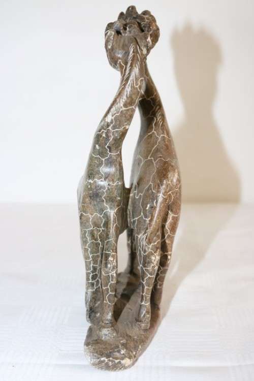 Lovely African sandstone giraffe carving/ figurine - perfect as an African themed display - RS17Sale