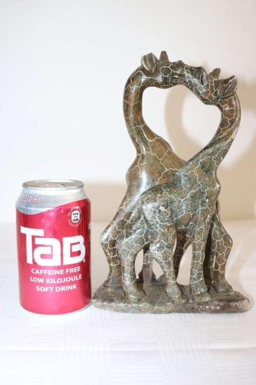 Lovely African sandstone giraffe carving/ figurine - perfect as an African themed display - RS17Sale