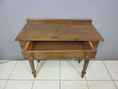 Two vintage solid Oregon console/ hallway tables with a single drawer each - price/ table