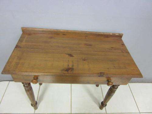Two vintage solid Oregon console/ hallway tables with a single drawer each - price/ table
