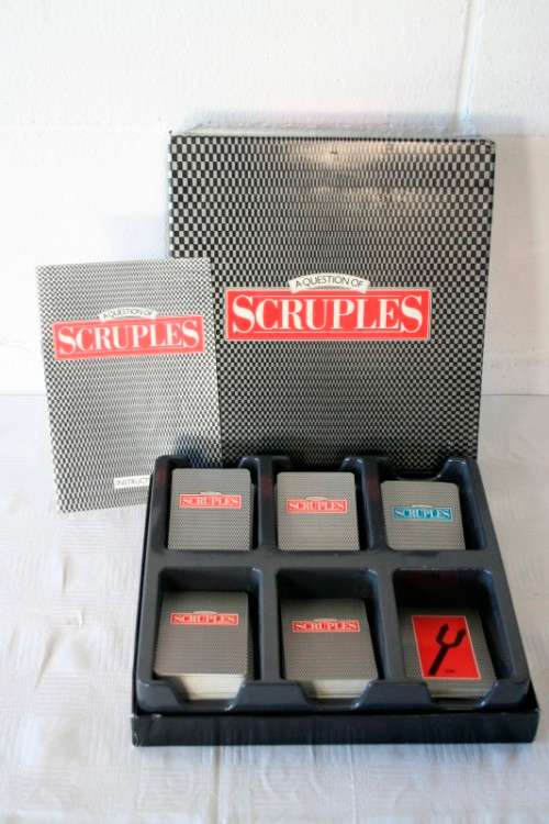An awesome "A question of Scruples" board game in excellent condition