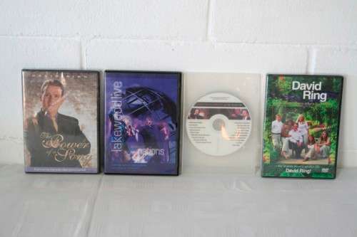 A massive collection of over 70x Religious and Evangelical music, education and sermon related DVD's