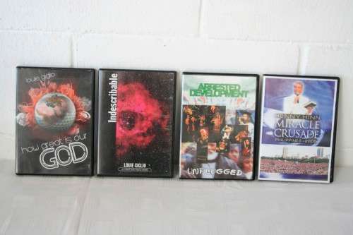 A massive collection of over 70x Religious and Evangelical music, education and sermon related DVD's