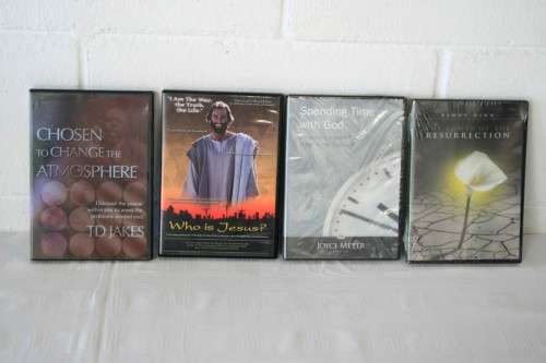 A massive collection of over 70x Religious and Evangelical music, education and sermon related DVD's