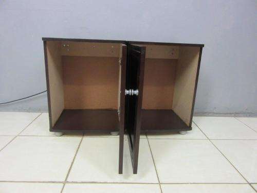 Two awesome and practical storage cabinet/ pedestals with space for storing linen, drinks, etc.