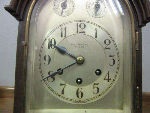 A superb antique (c.1930) Roy Cousin & Co (w/ a German Gustav Becker mechanism) mantle clock- RS17CL