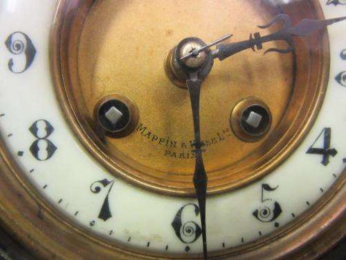 **RS17** A magnificent antique black marble Mappin & Webb "Paris" mechanical mantle clock