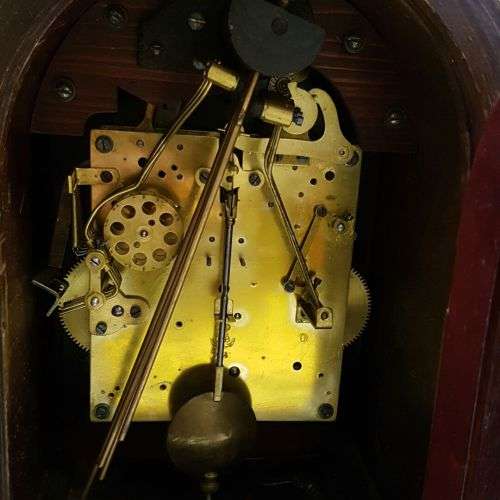 A superb antique (c.1930) Roy Cousin & Co (w/ a German Gustav Becker mechanism) mantle clock- RS17CL