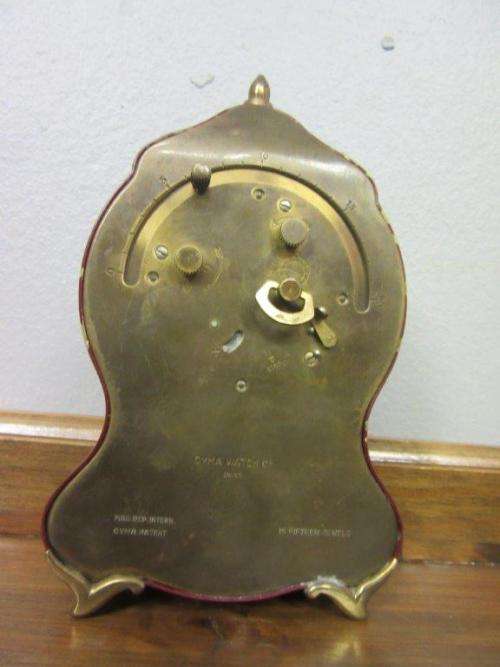 An amazing vintage Swiss made "Cyma Watch Co." 15-jewel mantle alarm clock - RS17CL