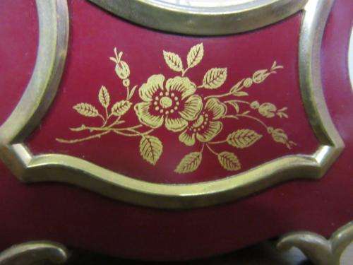 An amazing vintage Swiss made "Cyma Watch Co." 15-jewel mantle alarm clock - RS17CL