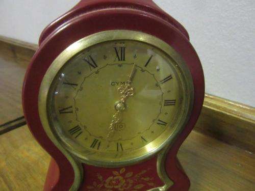 An amazing vintage Swiss made "Cyma Watch Co." 15-jewel mantle alarm clock - RS17CL