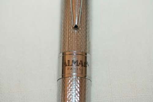 An awesome chromed original Balmain Paris "Barclays" branded ball point pen in great condition