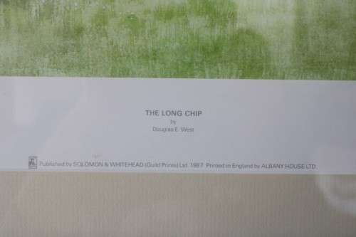 Awesome "The Long Chip" framed (behind glass) print - great on a larger wall - RS17Sale