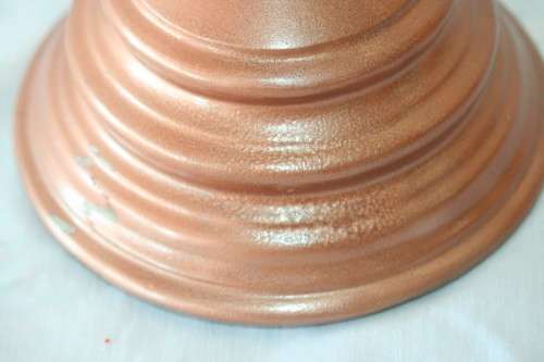 Fabulous (tall) moulded pedestal candle holder for large size candles with paint technique RS17Sale