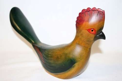 A magnificent "Feathers of Knysna" Purple Crested Lourie hand carved figurine *limited edition*
