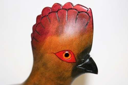 A magnificent "Feathers of Knysna" Purple Crested Lourie hand carved figurine *limited edition*