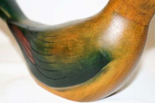 A magnificent "Feathers of Knysna" Purple Crested Lourie hand carved figurine *limited edition*