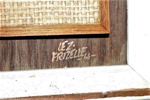 **RS17** A signed original "Lez Frizelle" African Parrot hand-enamelled on copper framed artwork