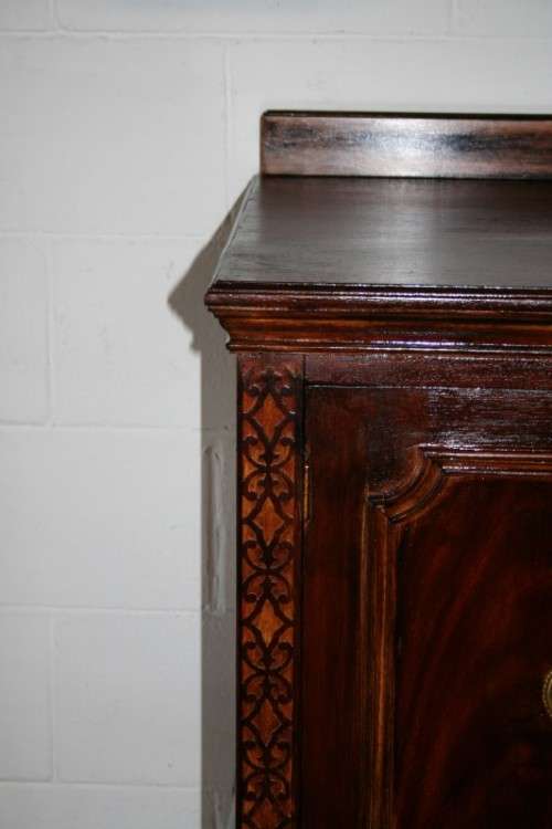 Stunning large vintage buffet/ server w/ three large drawers & ample storage space for dinnerware