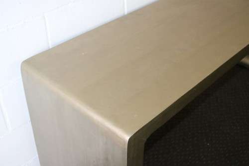 Magnificent XL modern styled solid wooden console/ hallway table w/ a gold paint technique - AAA