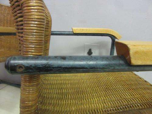 Two stunning wicker arm chairs in stunning condition - extra seating in the house - price/chair