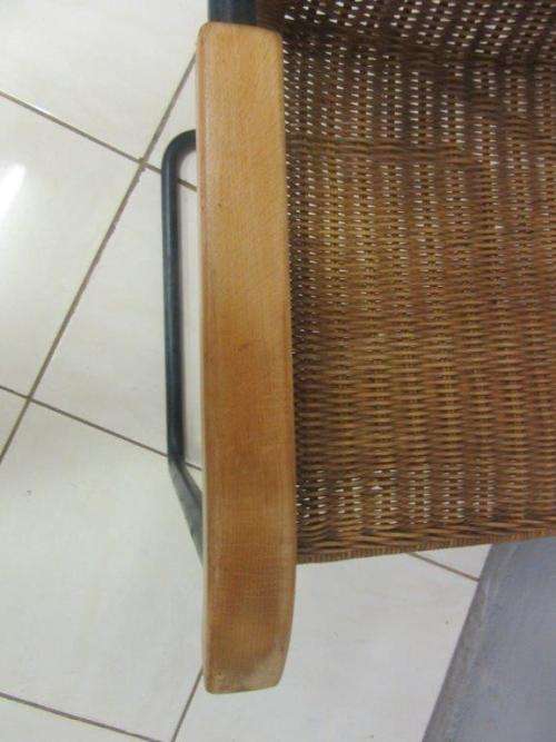 Two stunning wicker arm chairs in stunning condition - extra seating in the house - price/chair