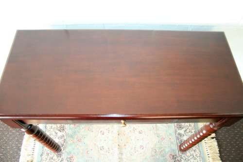 A beautiful and stylish single-drawer console/ hall table with gorgeous turned "bobbin" legs