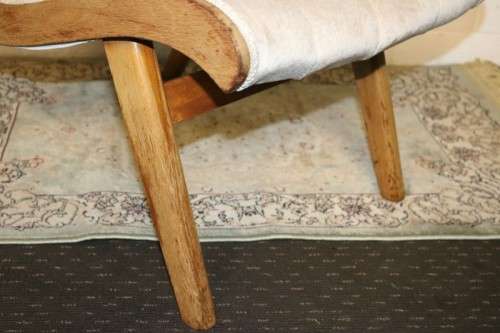 An incredible teak upholstered "plantation" chair in great condition - perfect for a patio/ sun room