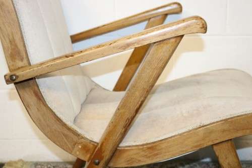An incredible teak upholstered "plantation" chair in great condition - perfect for a patio/ sun room