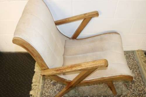 An incredible teak upholstered "plantation" chair in great condition - perfect for a patio/ sun room