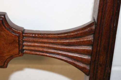 Lovely & sturdy vintage upholstered occasional chair with hand carved detailing - RS17Sale