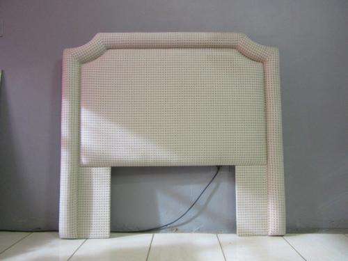 An awesome upholstered "Belgrave" headboard in a quality fabric. Very eye-catching! - RS17Sale