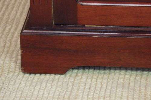 Fantastic and stunningly made double door mahogany cabinets on castors - ideal minibar in guest room