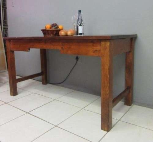 Beautiful character solid Oregon kitchen farm table/ desk - stunning in a large kitchen! RS17Sale