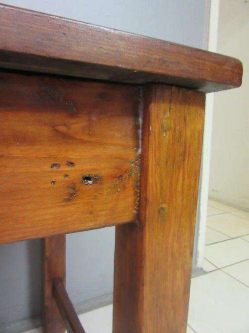 Beautiful character solid Oregon kitchen farm table/ desk - stunning in a large kitchen! RS17Sale