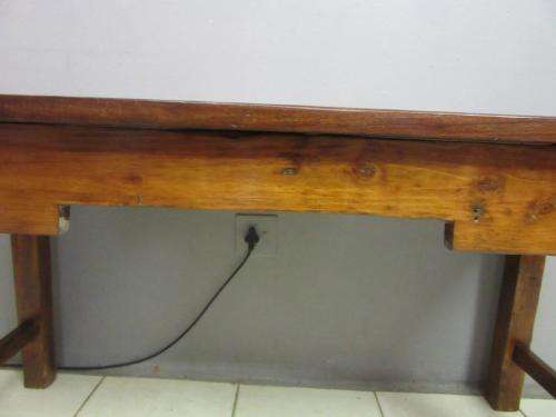 Beautiful character solid Oregon kitchen farm table/ desk - stunning in a large kitchen! RS17Sale