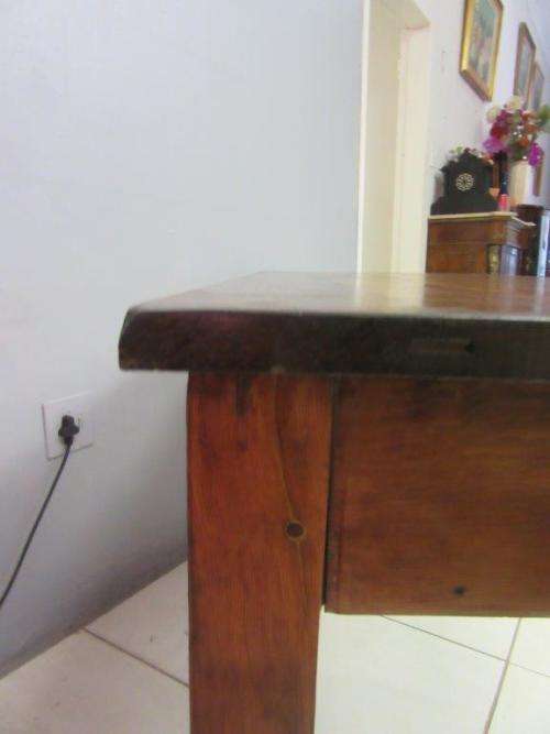 Beautiful character solid Oregon kitchen farm table/ desk - stunning in a large kitchen! RS17Sale