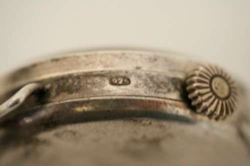 An exquisite antique 13 Jewell Swiss made "Sentinel" gents sterling silver trench watch = Beautiful!