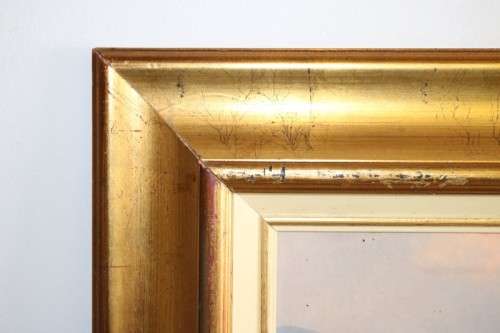 A lovely original signed "Lente Meyer" framed painting of a landscape - wonderful art - RS17AB